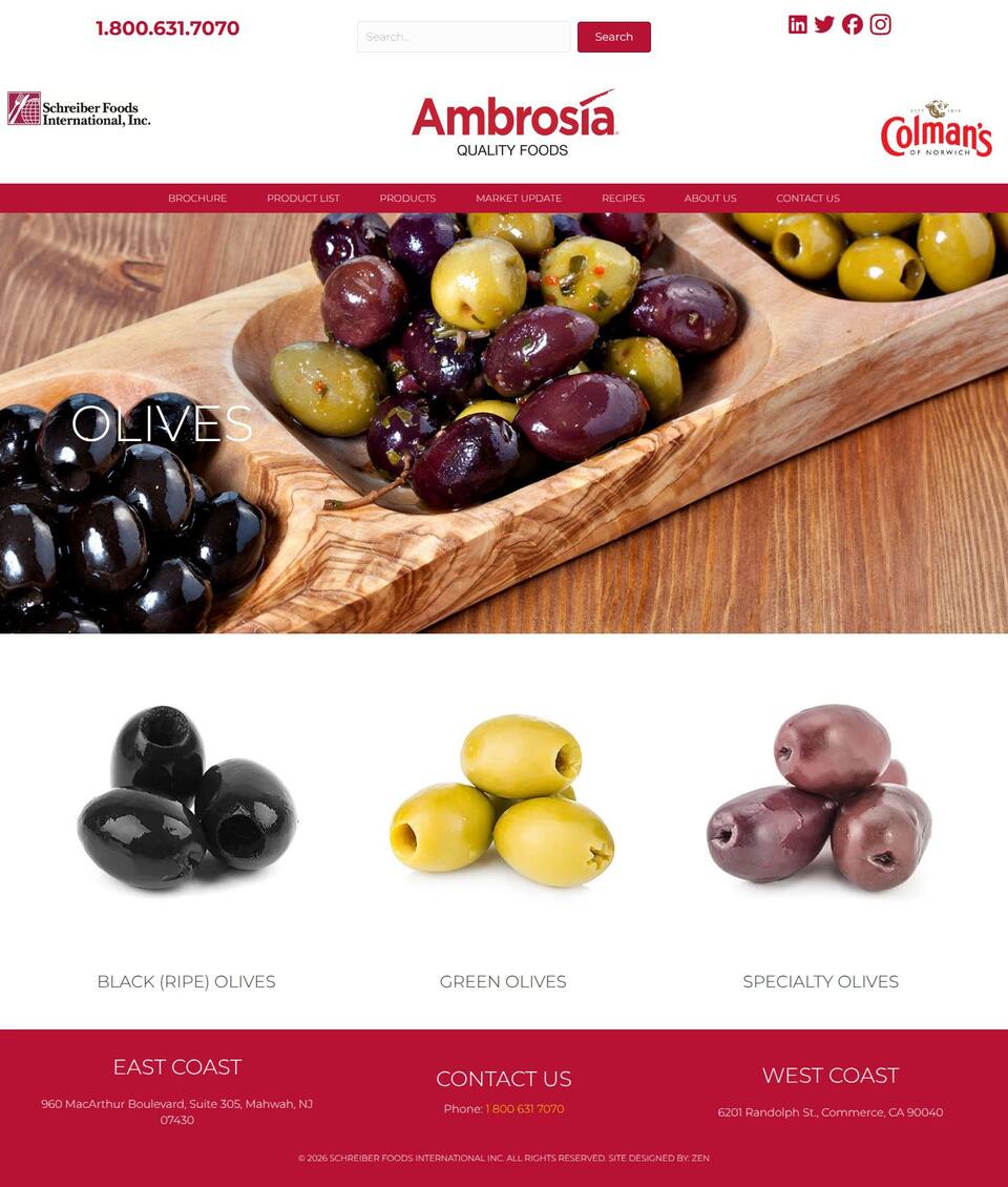 Old olives page: banner and three olive photos